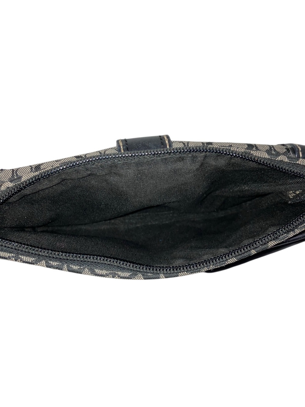 Y2K Vintage Coach Black Gray Soho Signature Logo Canvas Wristlet Wallet NWOT - Picture 3 of 7